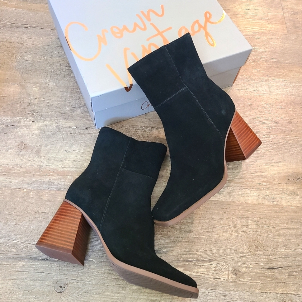 Crown Vintage Taren Suede Heeled Boot